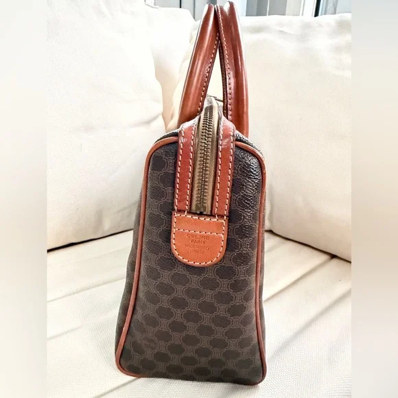 Vintage Celine Brown Macadam Boston - Picture 4 of 14